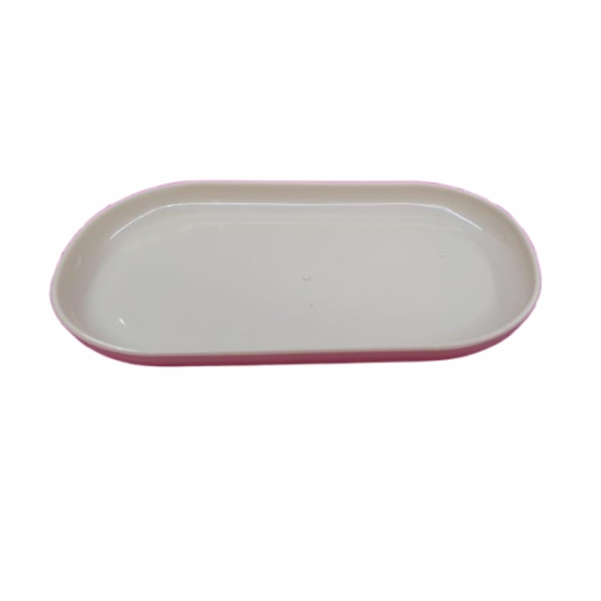 Bandeja bege oval